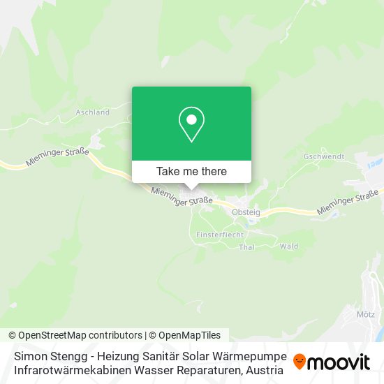 Simon Stengg - Heizung Sanitär Solar Wärmepumpe Infrarotwärmekabinen Wasser Reparaturen map