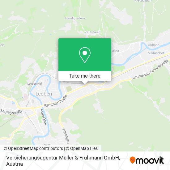 Versicherungsagentur Müller & Fruhmann GmbH map