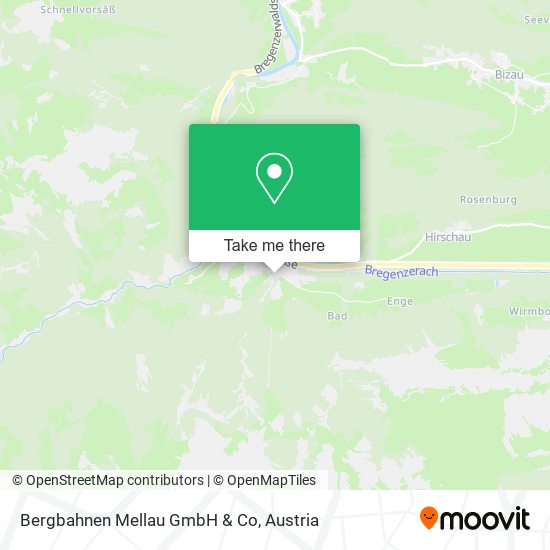 Bergbahnen Mellau GmbH & Co map