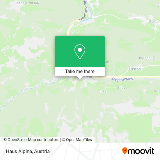 Haus Alpina map