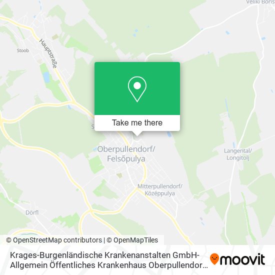 Krages-Burgenländische Krankenanstalten GmbH-Allgemein Öffentliches Krankenhaus Oberpullendorf map