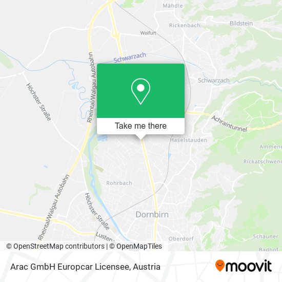 Arac GmbH Europcar Licensee map