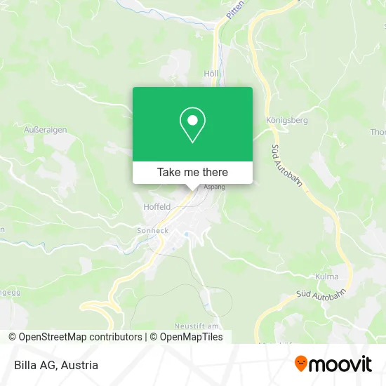 Billa Aktiengesellschaft map