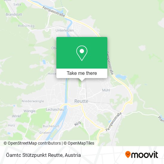 Öamtc Stützpunkt Reutte map