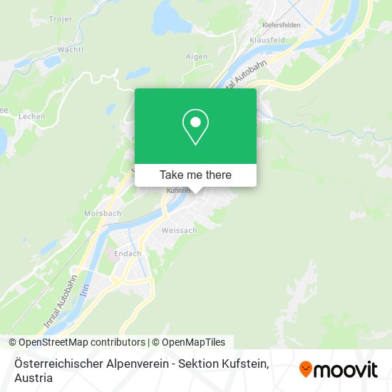 Österreichischer Alpenverein - Sektion Kufstein map
