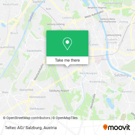 Teltec AG/ Salzburg map