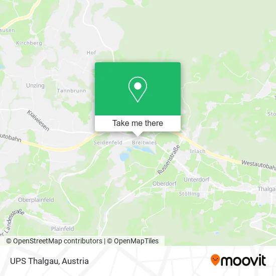 UPS Thalgau map