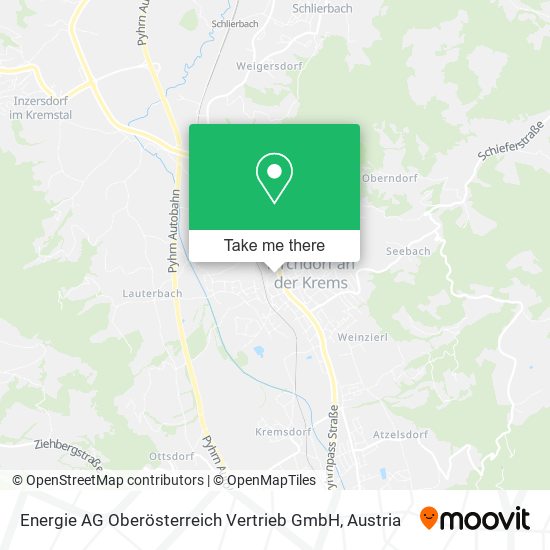 Energie AG Oberösterreich Vertrieb GmbH map