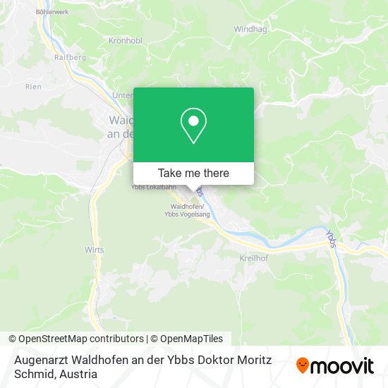 Augenarzt Waldhofen an der Ybbs Doktor Moritz Schmid map