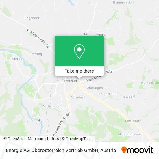 Energie AG Oberösterreich Vertrieb GmbH map