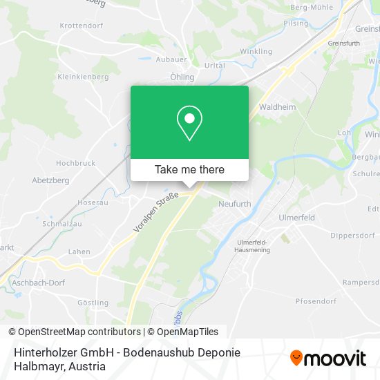 Hinterholzer GmbH - Bodenaushub Deponie Halbmayr map