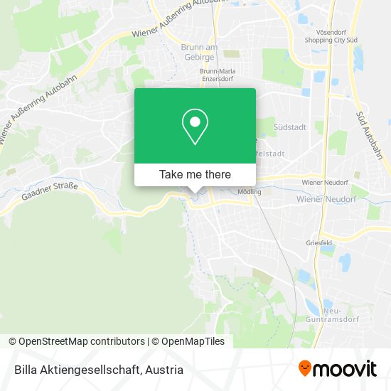 Billa Aktiengesellschaft map