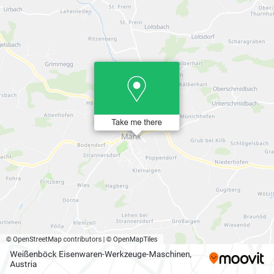 Weißenböck Eisenwaren-Werkzeuge-Maschinen map