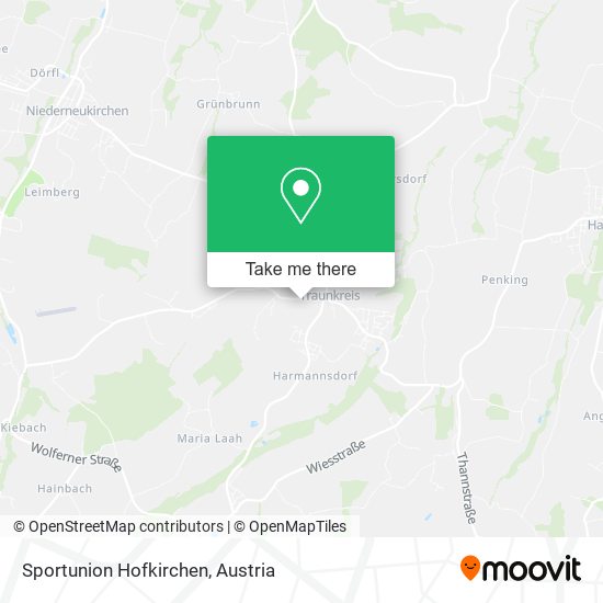 Sportunion Hofkirchen map