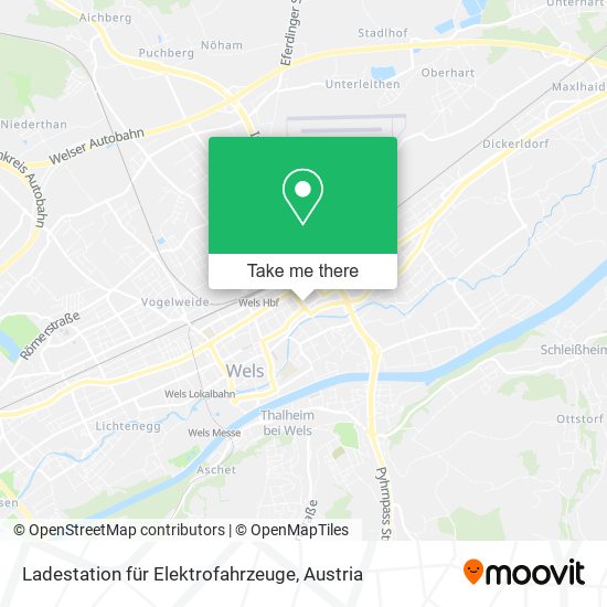 Ladestation für Elektrofahrzeuge map
