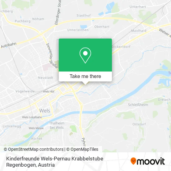 Kinderfreunde Wels-Pernau Krabbelstube Regenbogen map