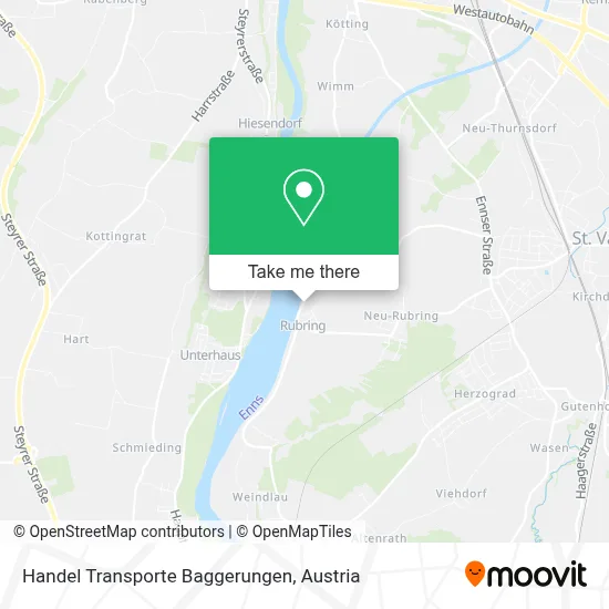 Handel Transporte Baggerungen map