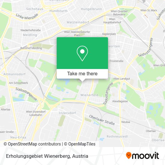 Erholungsgebiet Wienerberg map