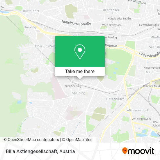 Billa Aktiengesellschaft map