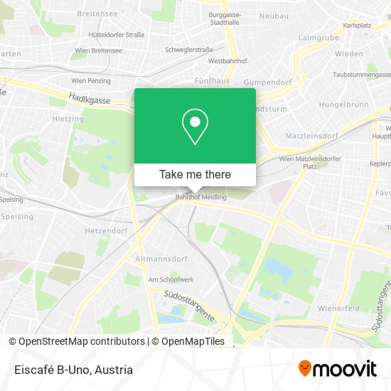 Eiscafé B-Uno map