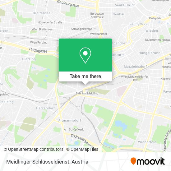 Meidlinger Schlüsseldienst map