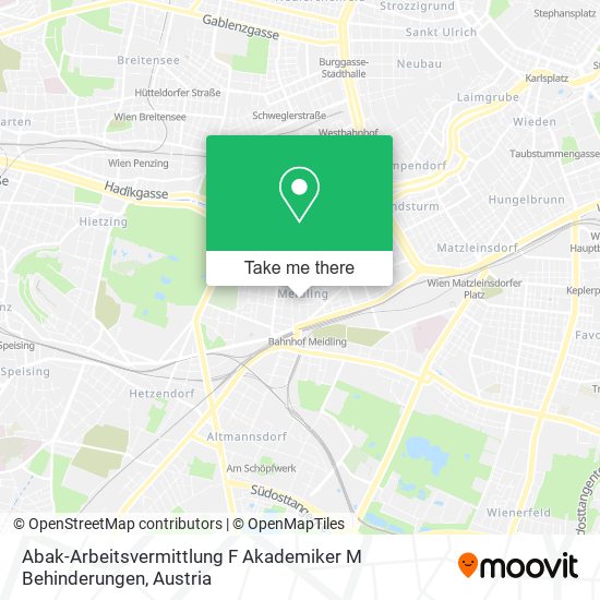 Abak-Arbeitsvermittlung F Akademiker M Behinderungen map