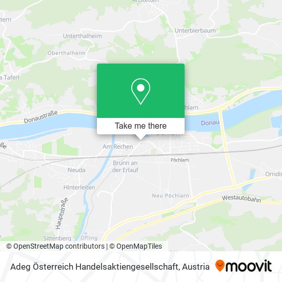Adeg Österreich Handelsaktiengesellschaft map