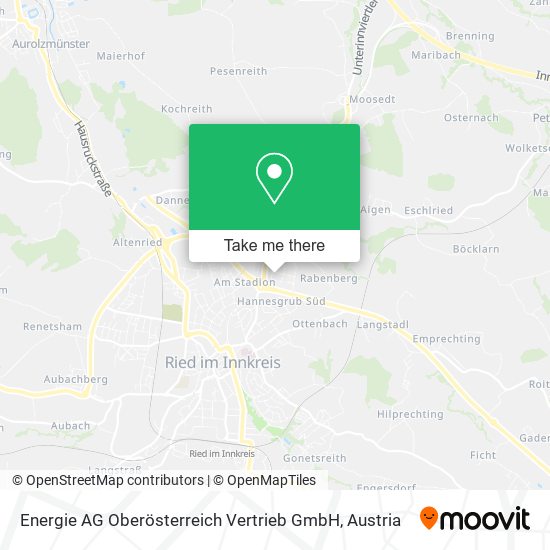 Energie AG Oberösterreich Vertrieb GmbH map