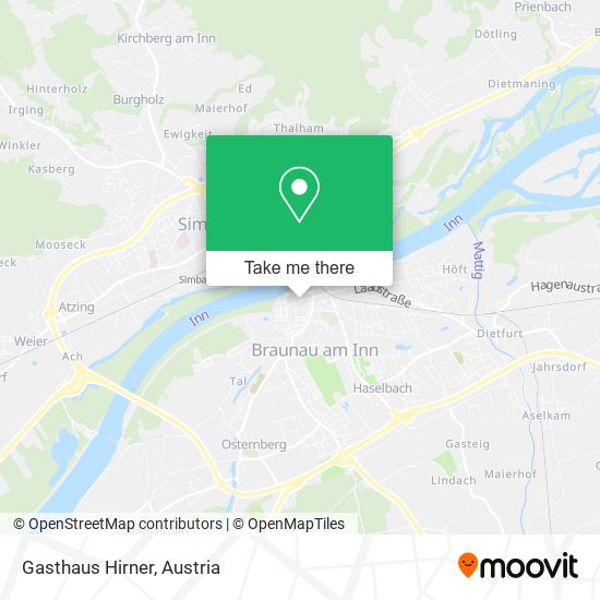 Gasthaus Hirner map