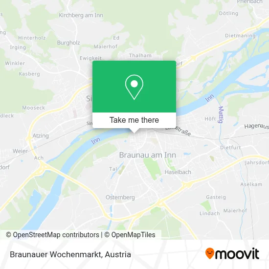 Braunauer Wochenmarkt map