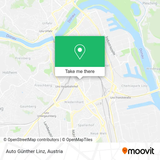Auto Günther Linz map