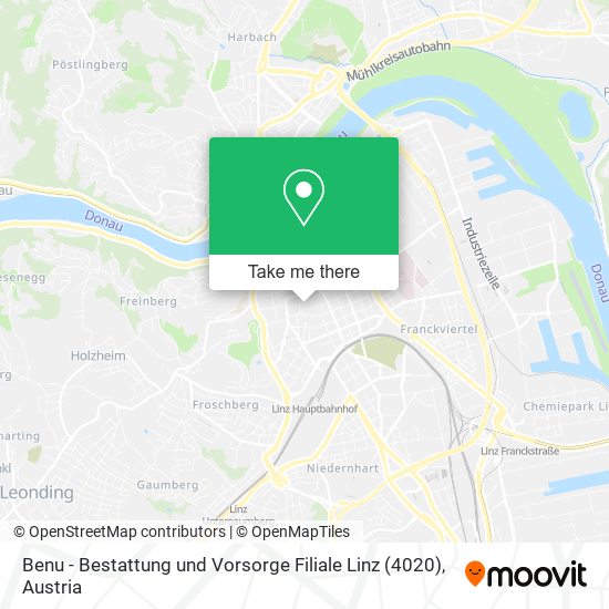 Benu - Bestattung und Vorsorge Filiale Linz (4020) map