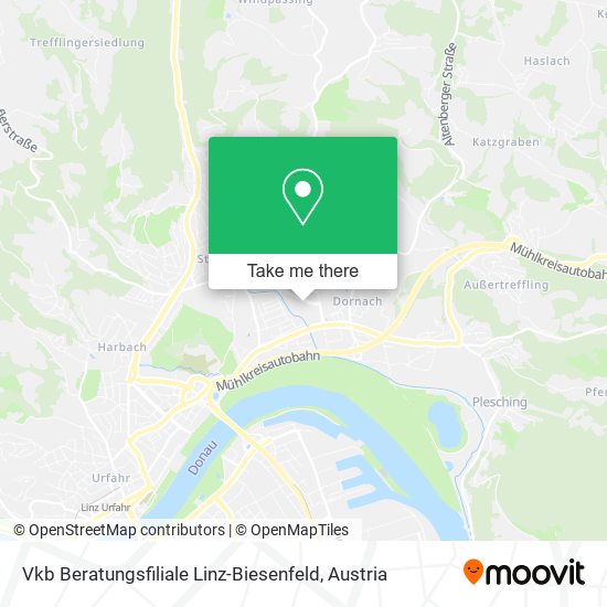 Vkb Beratungsfiliale Linz-Biesenfeld map