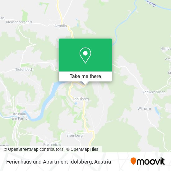 Ferienhaus und Apartment Idolsberg map