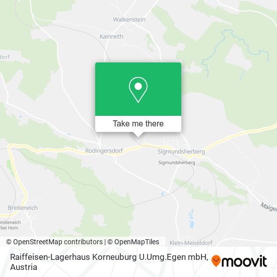 Raiffeisen-Lagerhaus Korneuburg U.Umg.Egen mbH map