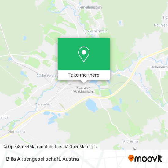 Billa Aktiengesellschaft map