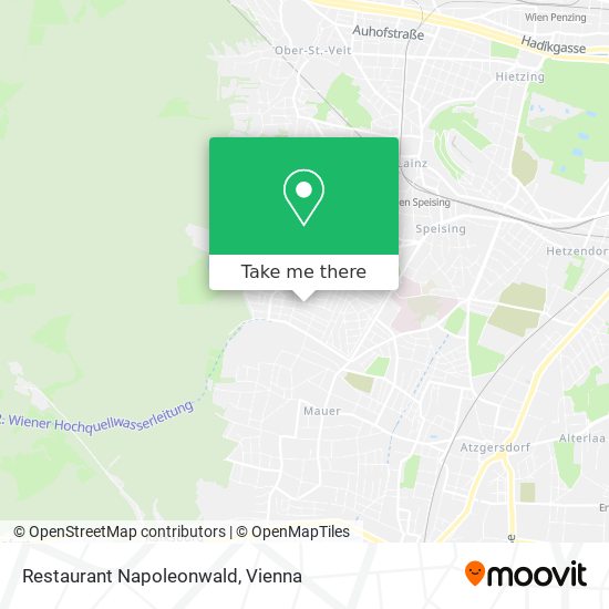 Restaurant Napoleonwald map