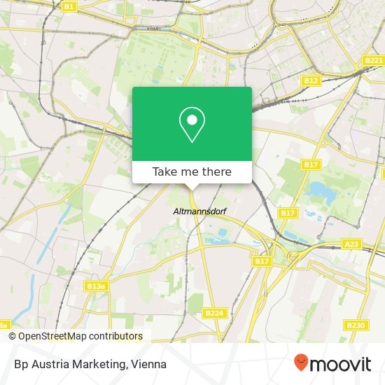 Bp Austria Marketing map