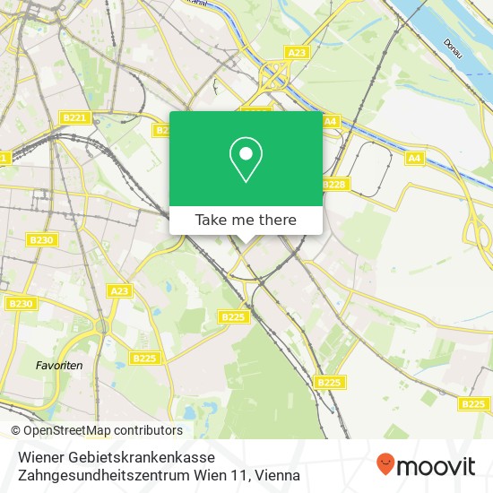 Wiener Gebietskrankenkasse Zahngesundheitszentrum Wien 11 map
