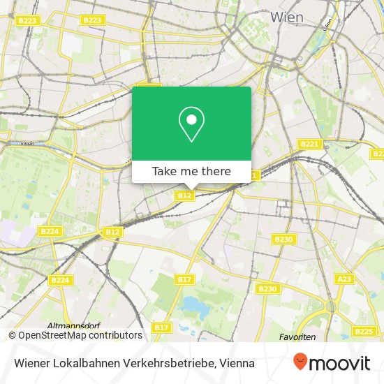 Wiener Lokalbahnen Verkehrsbetriebe map