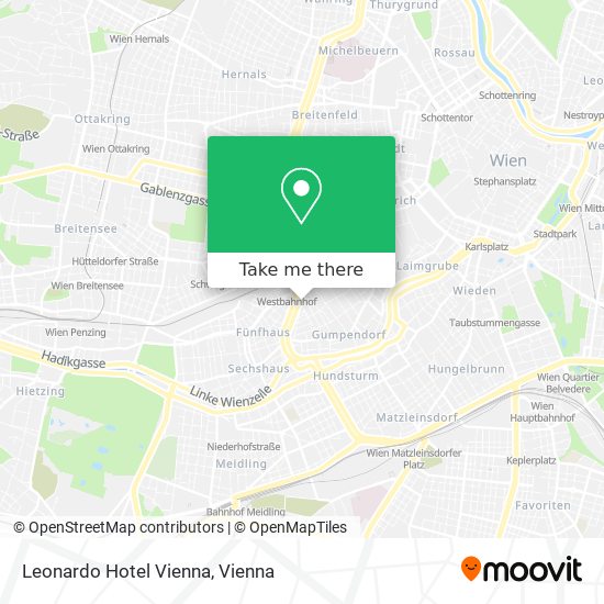 Leonardo Hotel Vienna map