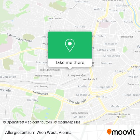 Allergiezentrum Wien West map