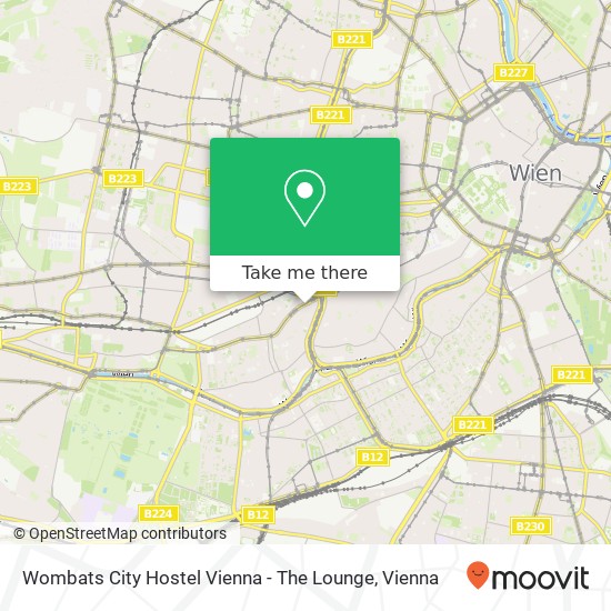 Wombats City Hostel Vienna - The Lounge map