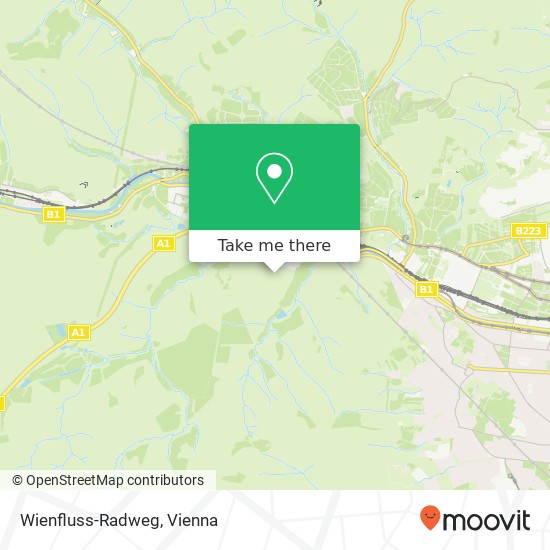 Wienfluss-Radweg map