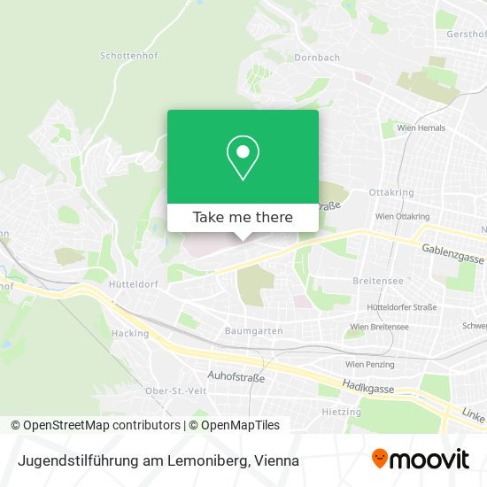 Jugendstilführung am Lemoniberg map