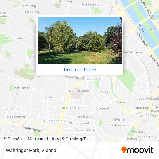 Währinger Park map