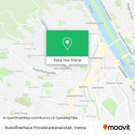 Rudolfinerhaus-Privatkrankenanstalt map