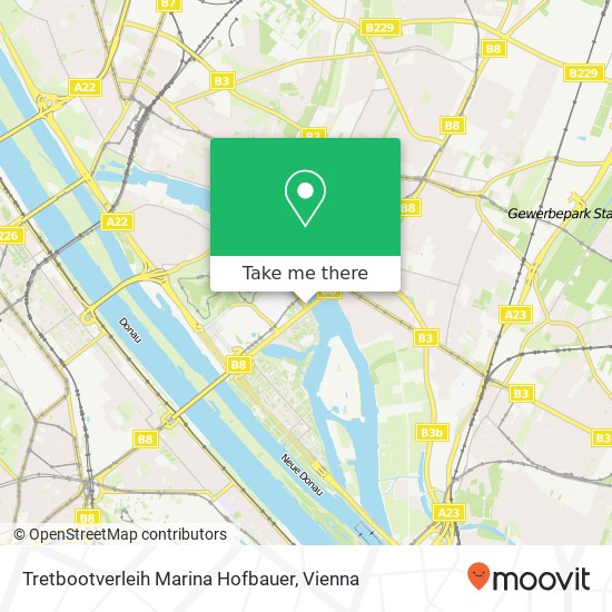 Tretbootverleih Marina Hofbauer map