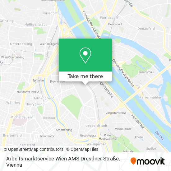 Arbeitsmarktservice Wien AMS Dresdner Straße map