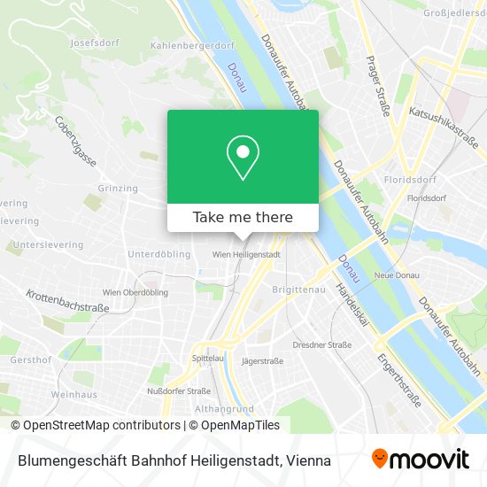 Blumengeschäft Bahnhof Heiligenstadt map